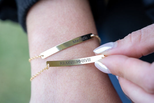 Personalized GPS Coordinate Bracelet: Engraved Location Jewelry - Torianic Jewelry