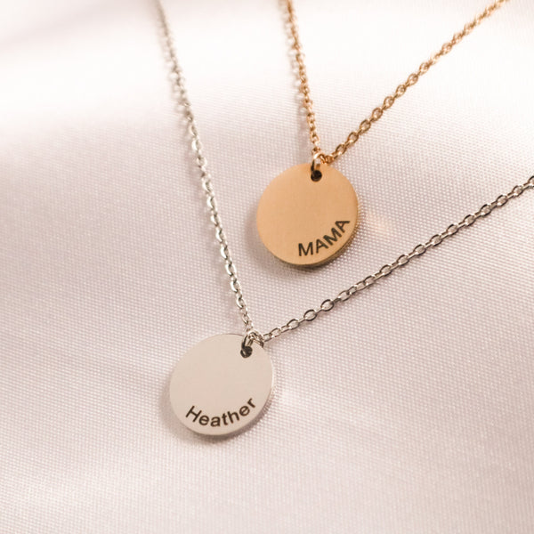 Custom Name Necklace, mama necklace, Gold Name Necklace, mothers day present, gift for her, kids name necklace, name necklace