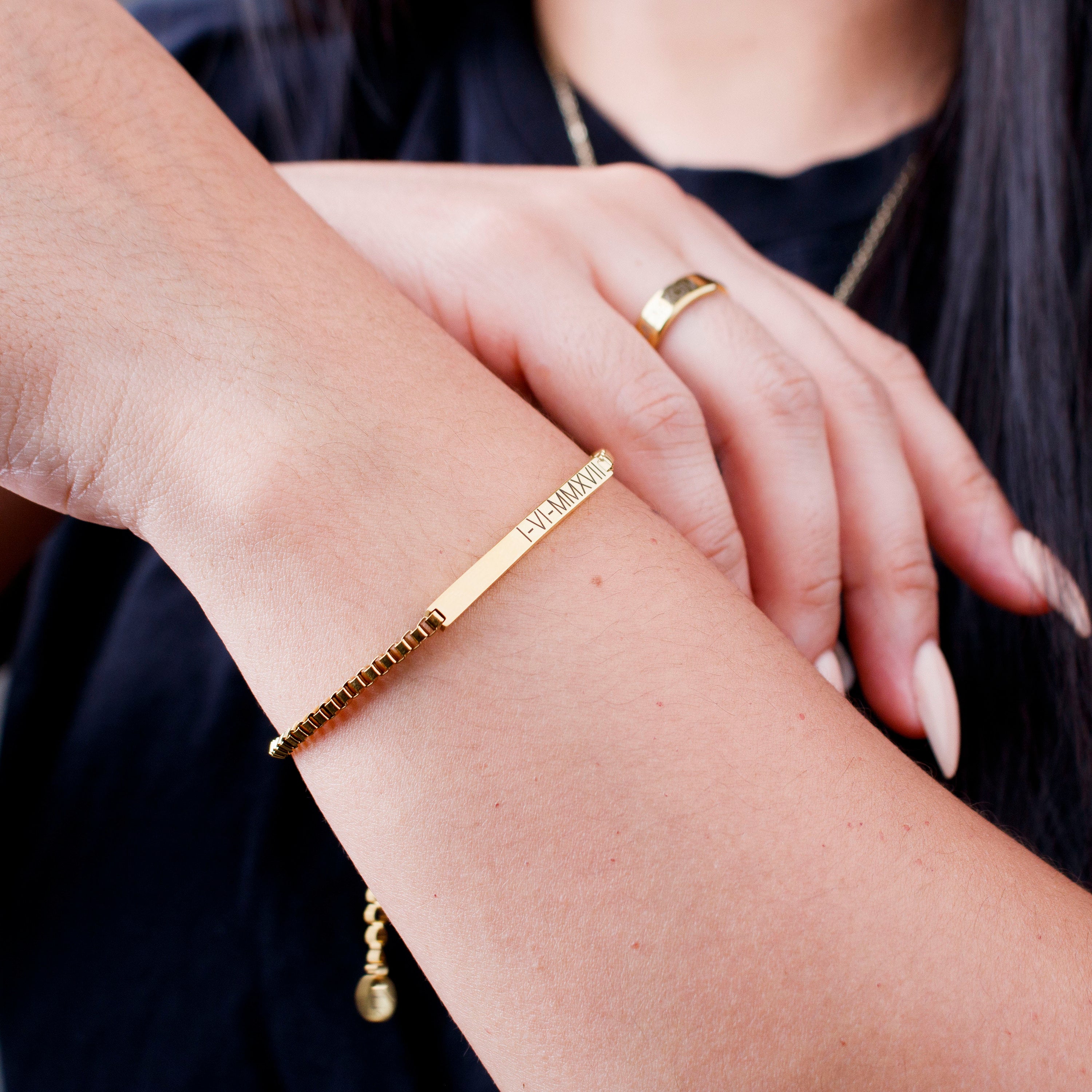 Delicate Dainty Bar Bracelet Monogram, Coordinate gift, Friendship, Gift for her, Best Friend, Dainty Bracelet, best friend bracelet, Gift for her