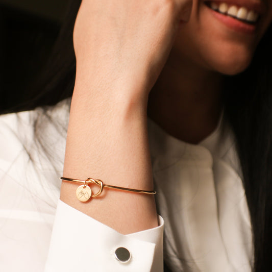 Love Knot Bracelet for Best friend Gift, Women Knot Bracelet, Friends matching bracelets, Pinky Promise, best friend gift, Charm Bracelet - Torianic Jewelry