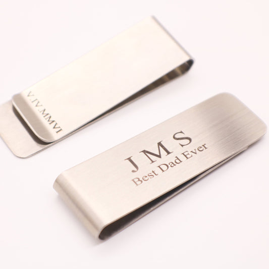 Money Clip for dad, Husband Gift , fathers day gift from daughter, Gif for him, Boyfriend gift, Dad Quote Grandpa Present Christmas Gift - Torianic Jewelry