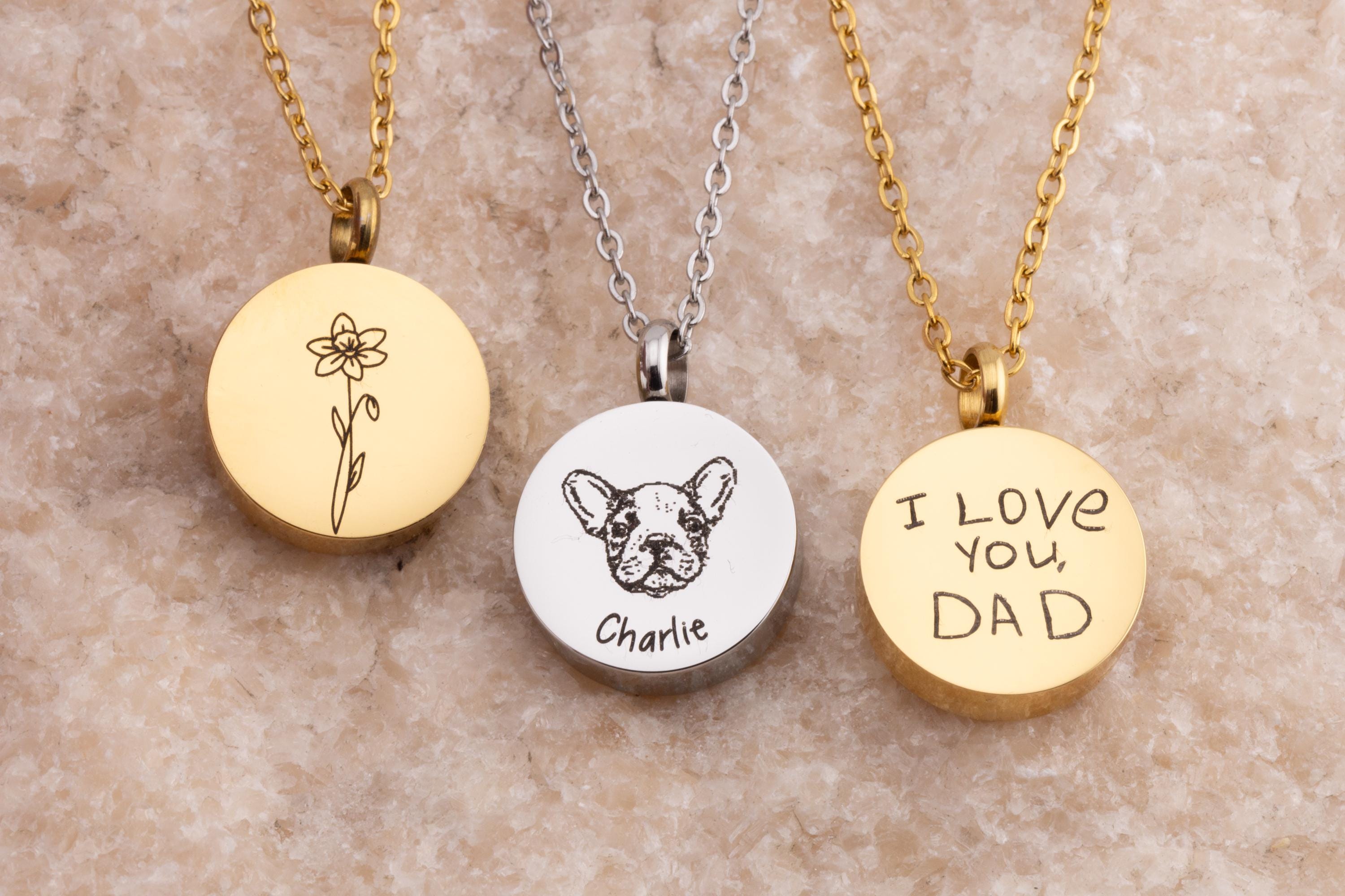 Custom urn for ashes keepsake, Ash Memorial Jewelry, Small Urn necklace for human ashes, grief necklace, dog Ashes for urn, Birth flower - Torianic Jewelry