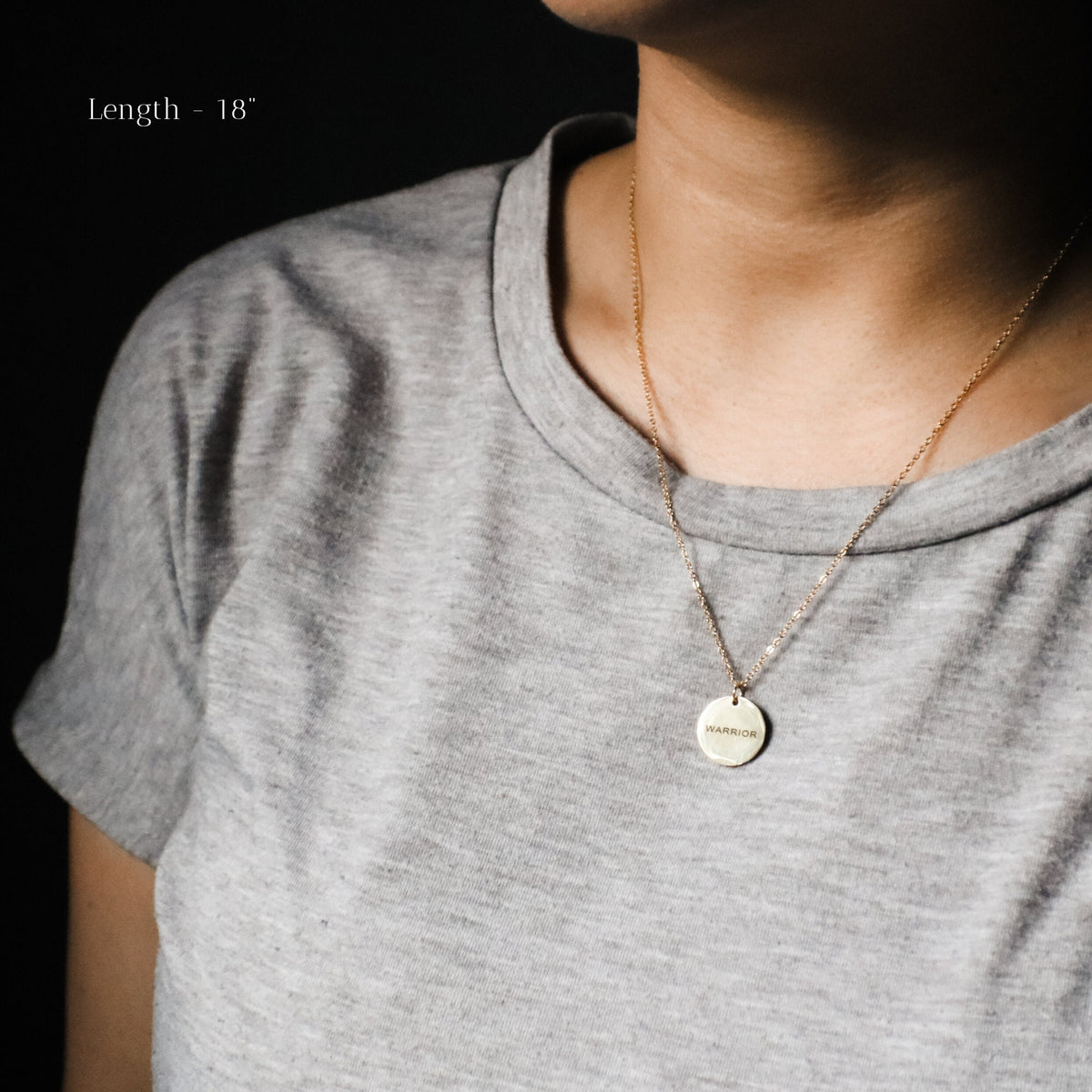 Custom Engraved Disc Necklace: Stainless Steel Warrior Gift - Torianic Jewelry
