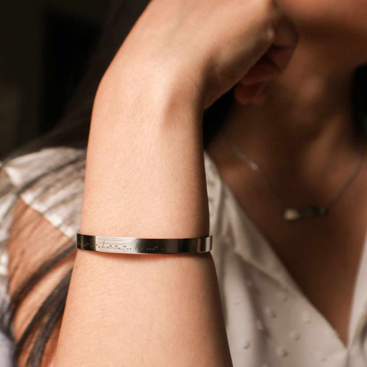 Morse Code Cuff Bracelet: Personalized Secret Message Jewelry - Torianic Jewelry