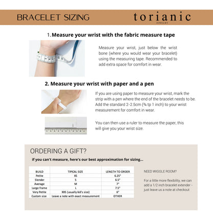 Dainty Initial Bracelet: Personalized Tiny Disc, Silver, Gold, Rose Gold - Torianic Jewelry