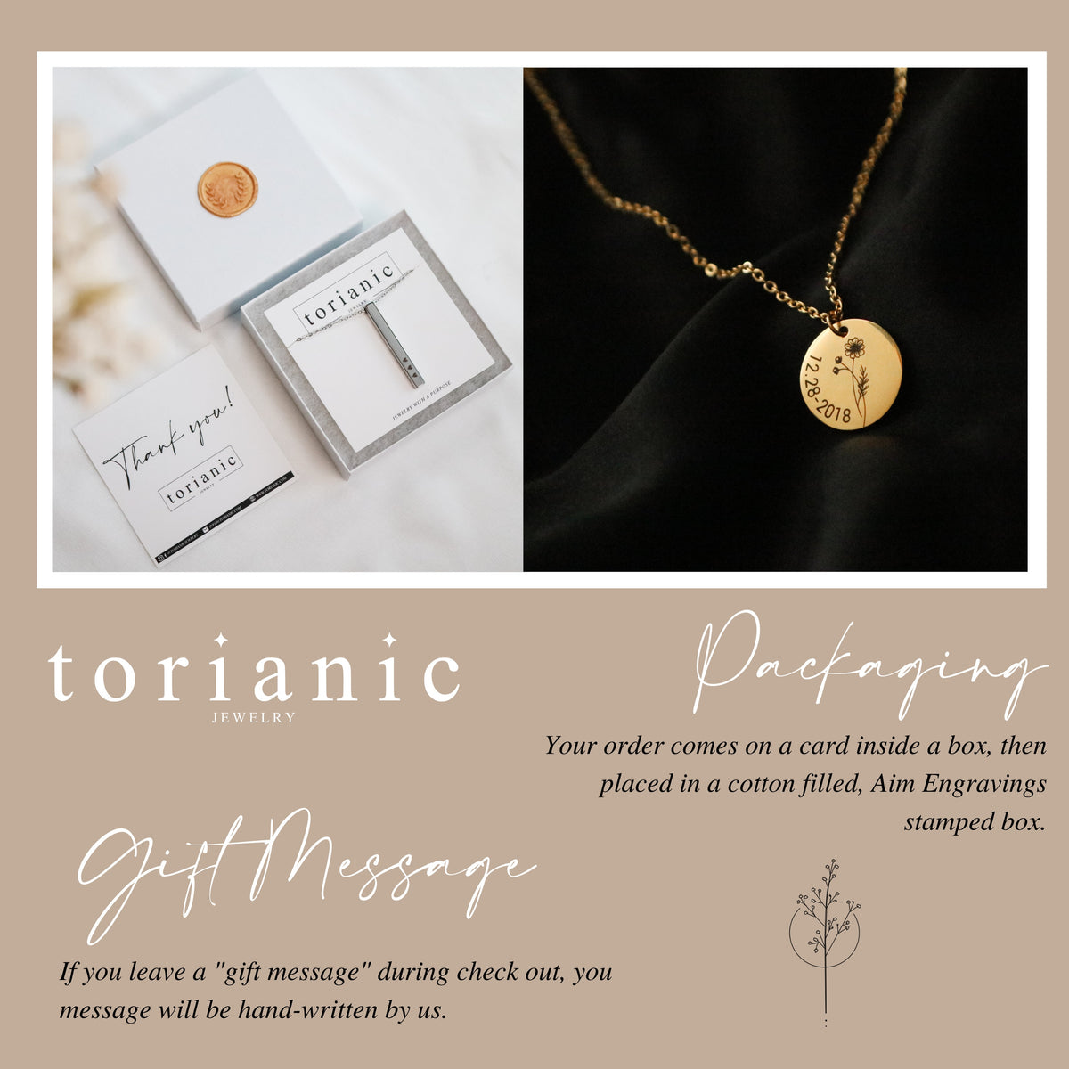 Personalized Handwriting Bar Necklace: Memorial Jewelry Gift - Torianic Jewelry