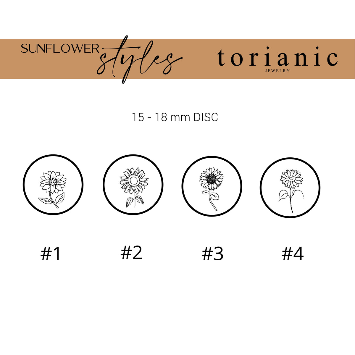 Gold Sunflower Necklace, Floral Pendant, Personalized Gift - Torianic Jewelry
