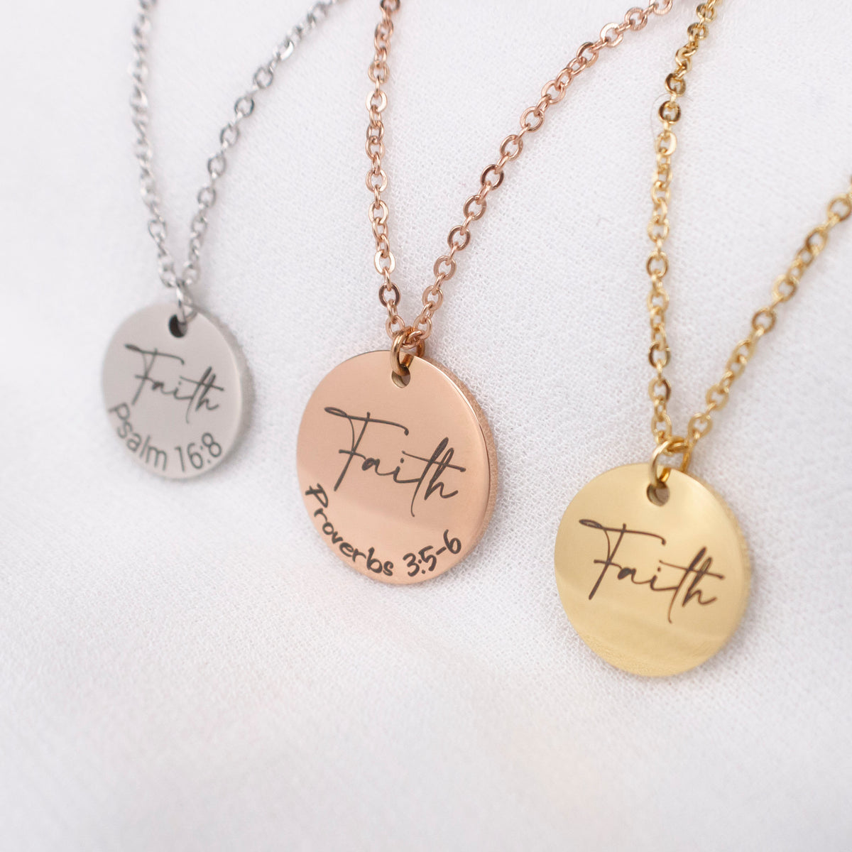 Personalized Bible Verse Necklace: Engraved Faith Jewelry - Torianic Jewelry