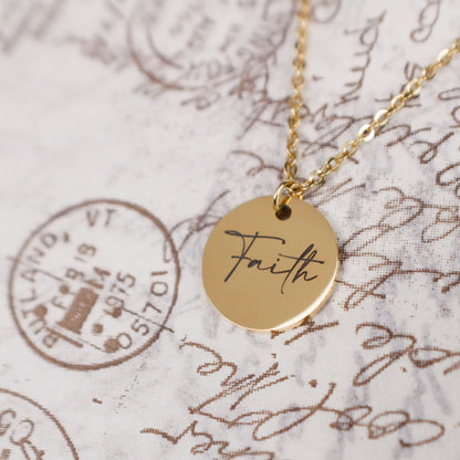Personalized Bible Verse Necklace: Engraved Faith Jewelry - Torianic Jewelry