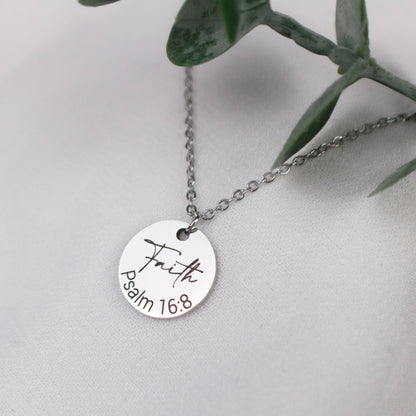 Personalized Bible Verse Necklace: Engraved Faith Jewelry - Torianic Jewelry