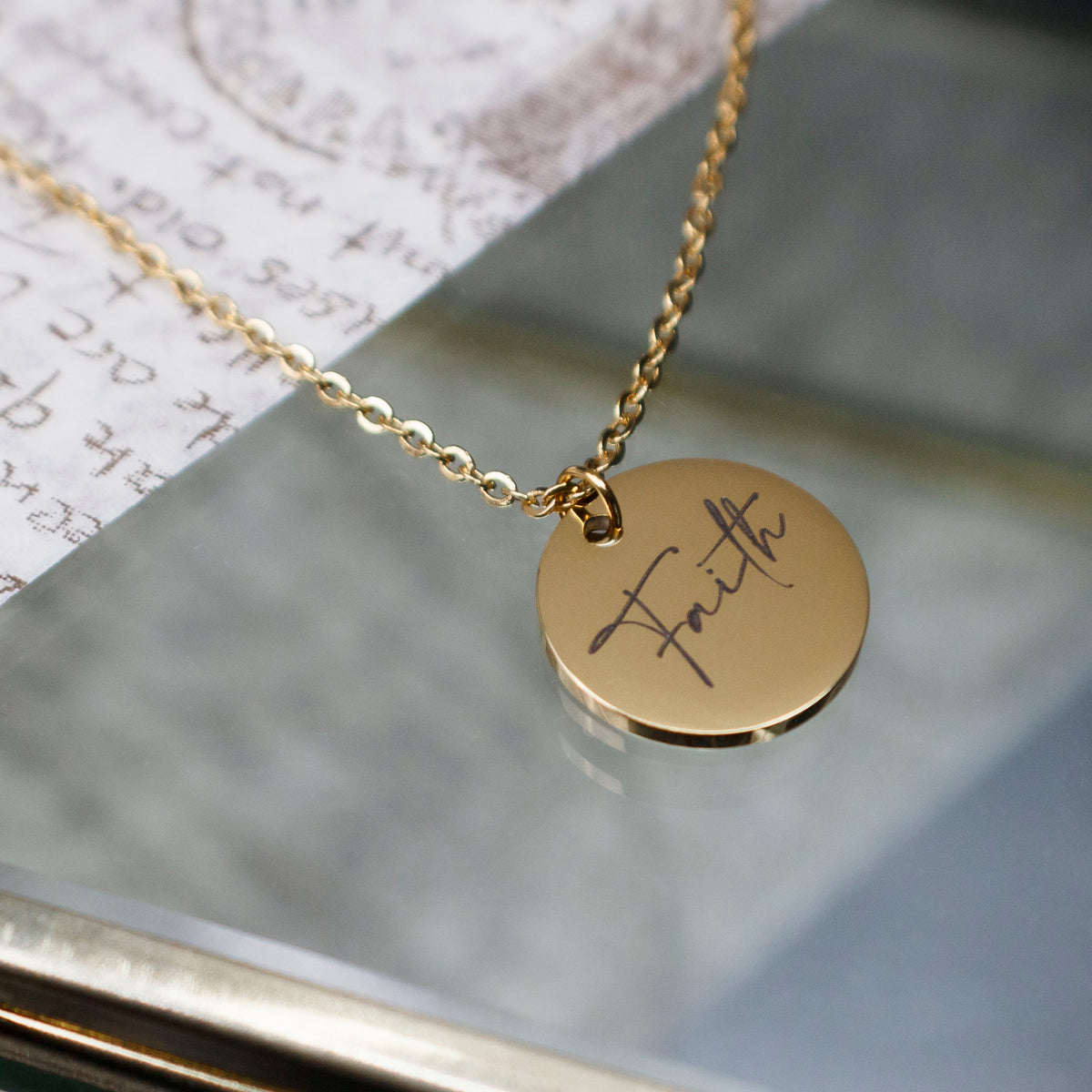 Personalized Bible Verse Necklace: Engraved Faith Jewelry - Torianic Jewelry
