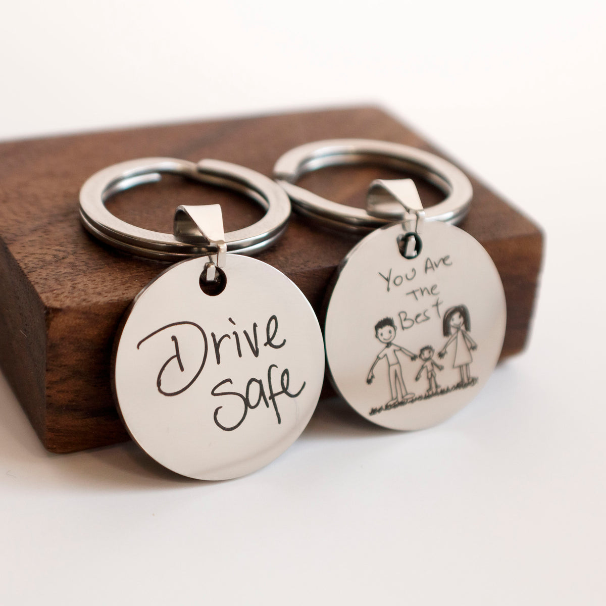 Handwriting Keychain: Personalized Keepsake Gift - Torianic Jewelry