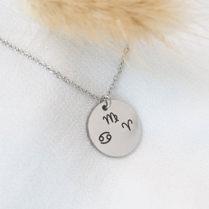Personalized Zodiac Sign Necklace: Stainless Steel Horoscope Jewelry - Torianic Jewelry