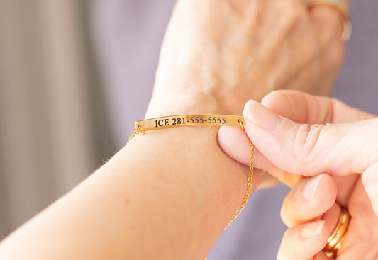 Custom Medical ID Bracelet: Stainless Steel Emergency Alert, Personalized - Torianic Jewelry