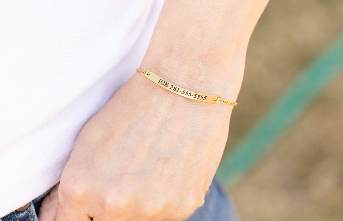 Custom Medical ID Bracelet: Stainless Steel Emergency Alert, Personalized - Torianic Jewelry