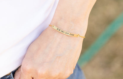 Custom Medical ID Bracelet: Stainless Steel Emergency Alert, Personalized - Torianic Jewelry