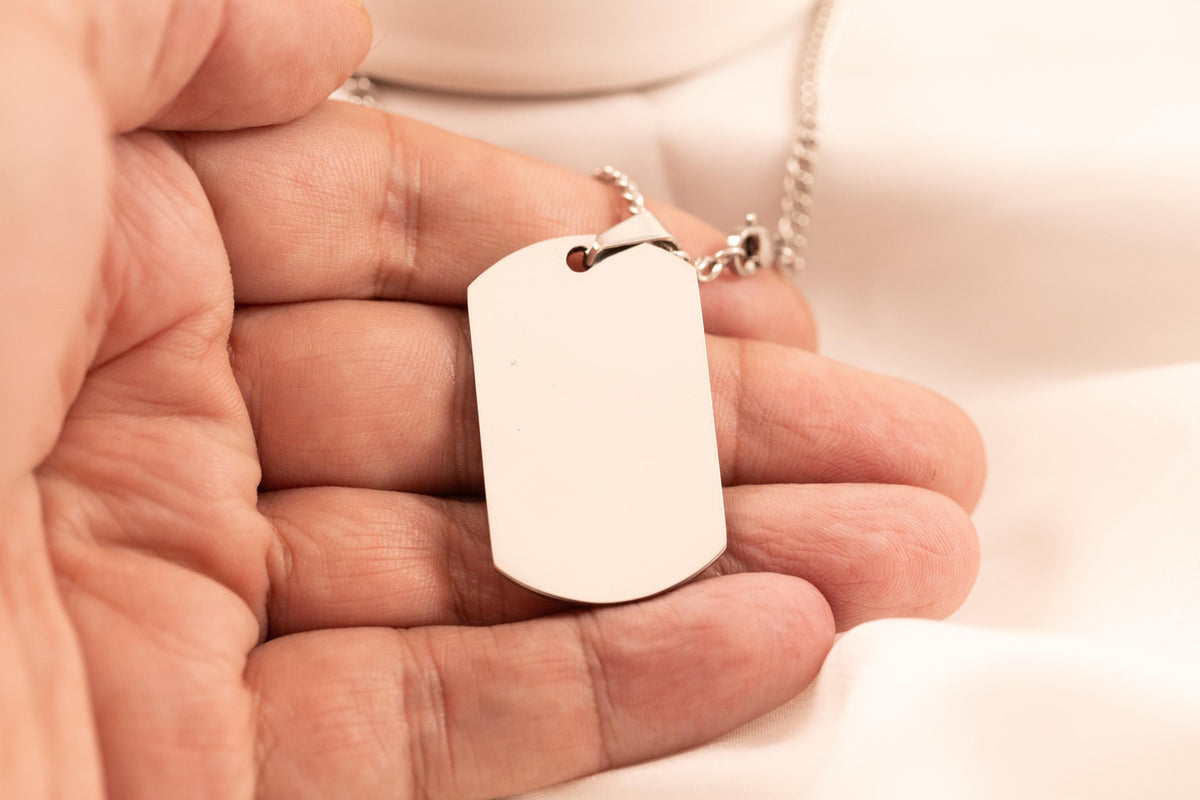 Engraved Handwriting Necklace for Men: Personalized Signature Jewelry - Torianic Jewelry