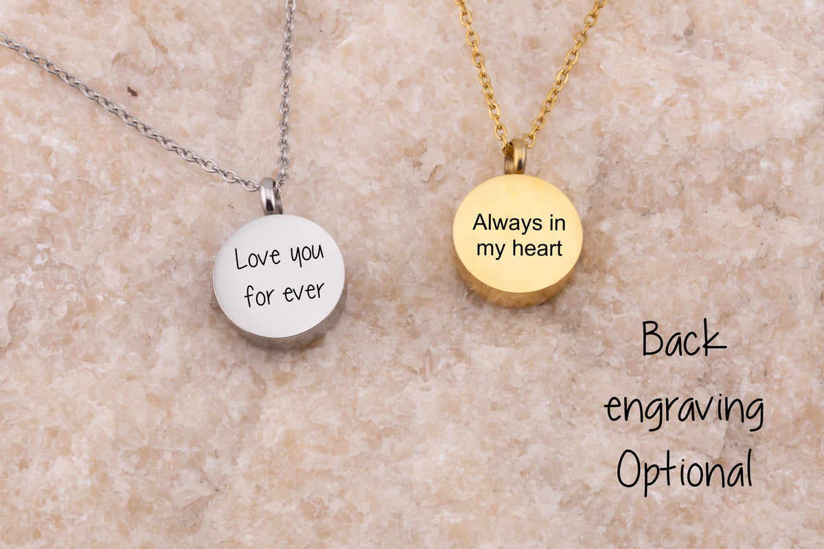Custom Handwriting Necklace, Urn Necklace for Ashes, Cremation Jewelry, Memorial Keepsake, Sympathy Gift for - Torianic Jewelry