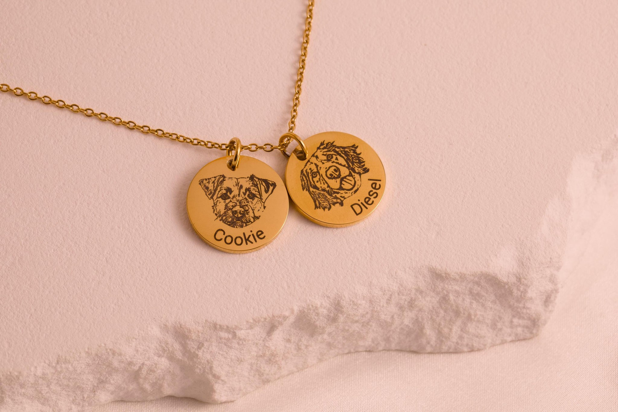 Pet Photo Necklace - Stainless Steel Memorial Gift