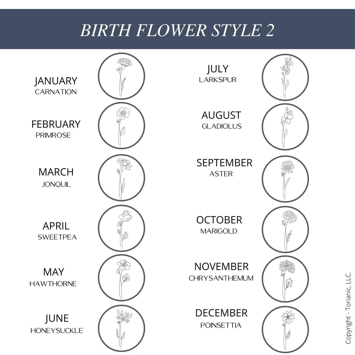 Personalized Birth Flower Name Bookmark, Custom Engraved Floral Metal Page Marker, Elegant Gift for Book - Torianic Jewelry