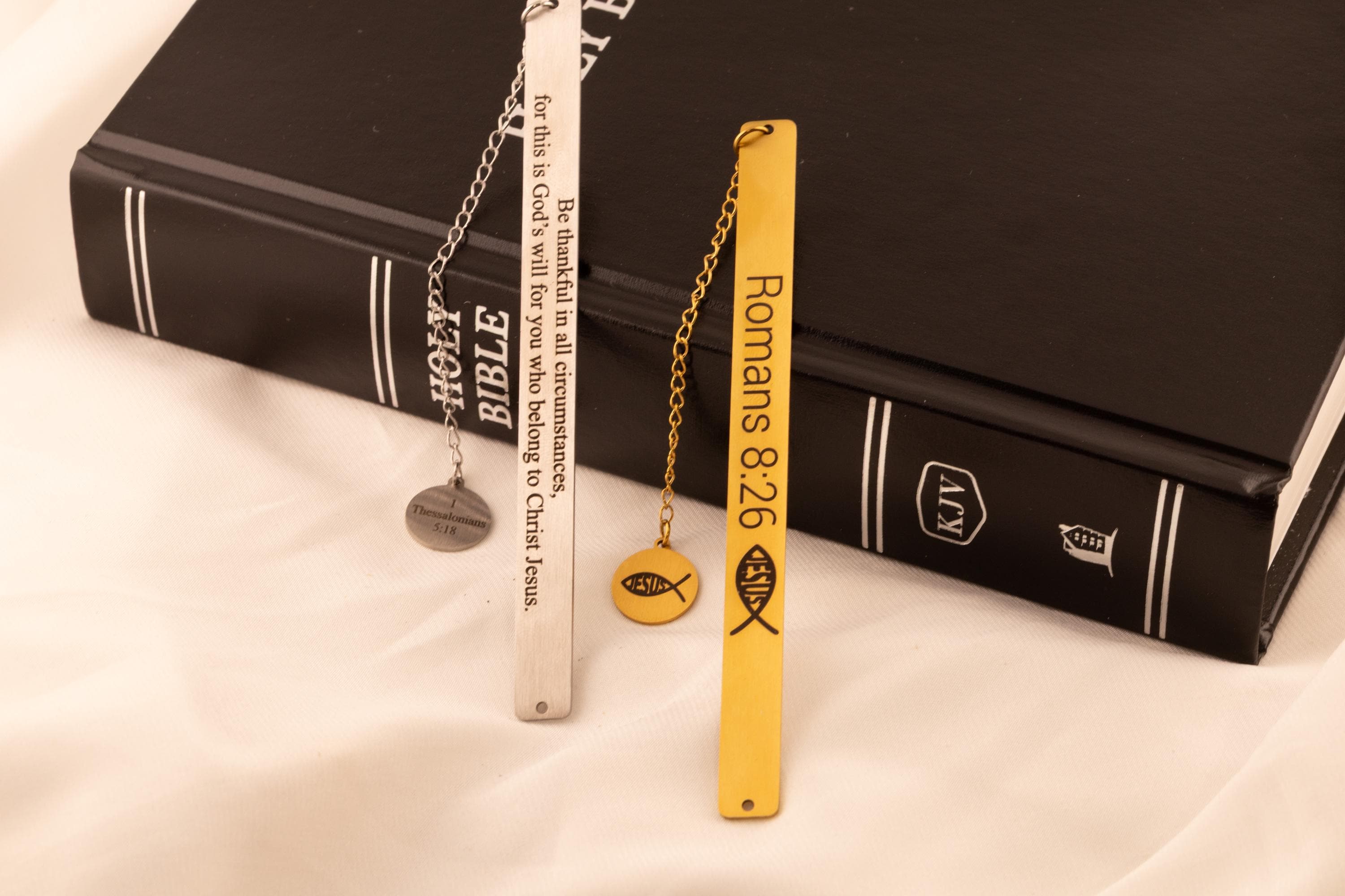 Bible Bookmark - Engraved Scripture Faith Gift