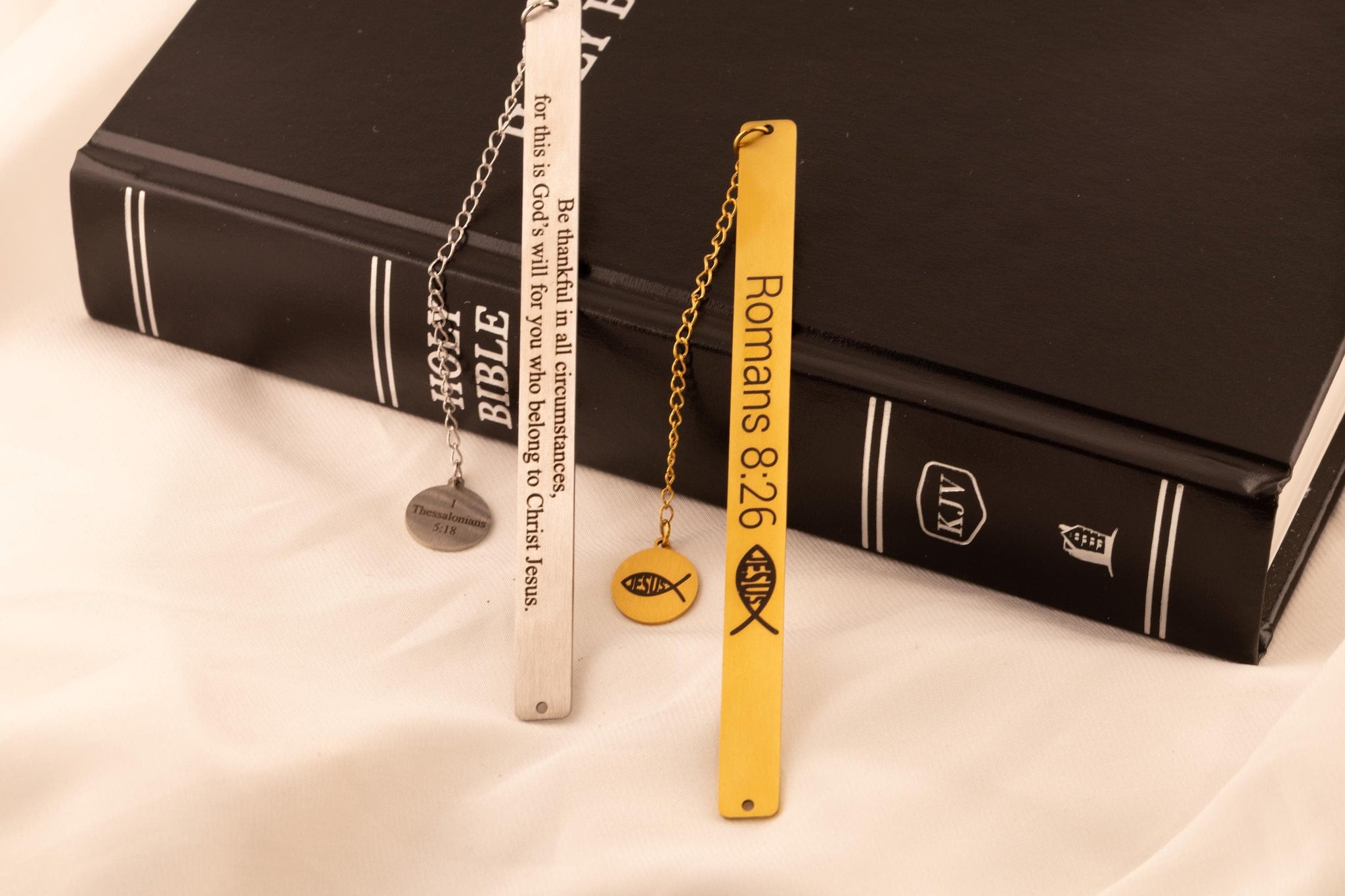 Bible Bookmark - Engraved Scripture Faith Gift