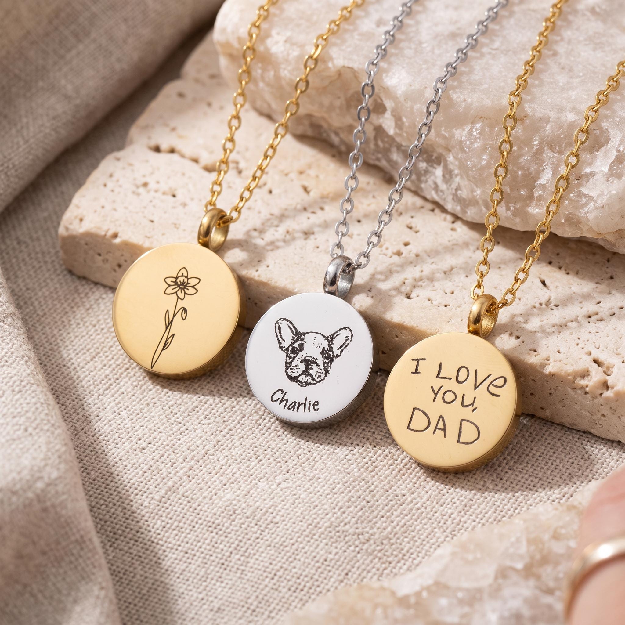 Custom urn for ashes keepsake, Ash Memorial Jewelry, Small Urn necklace for human ashes, grief necklace, dog - Torianic Jewelry