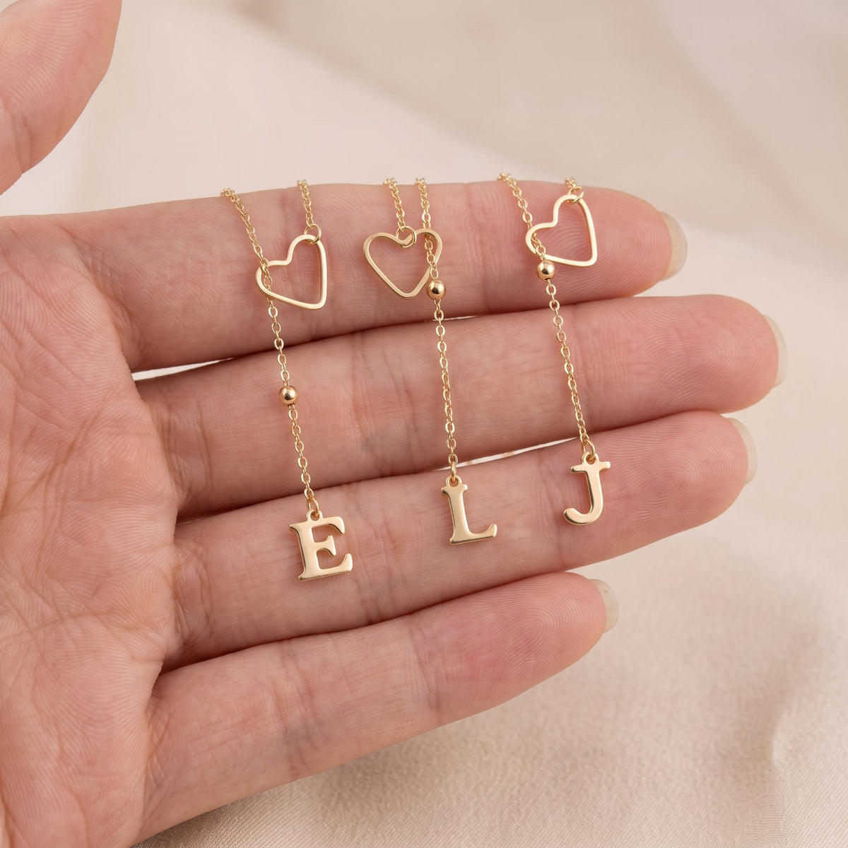 Lariat Initial Necklace