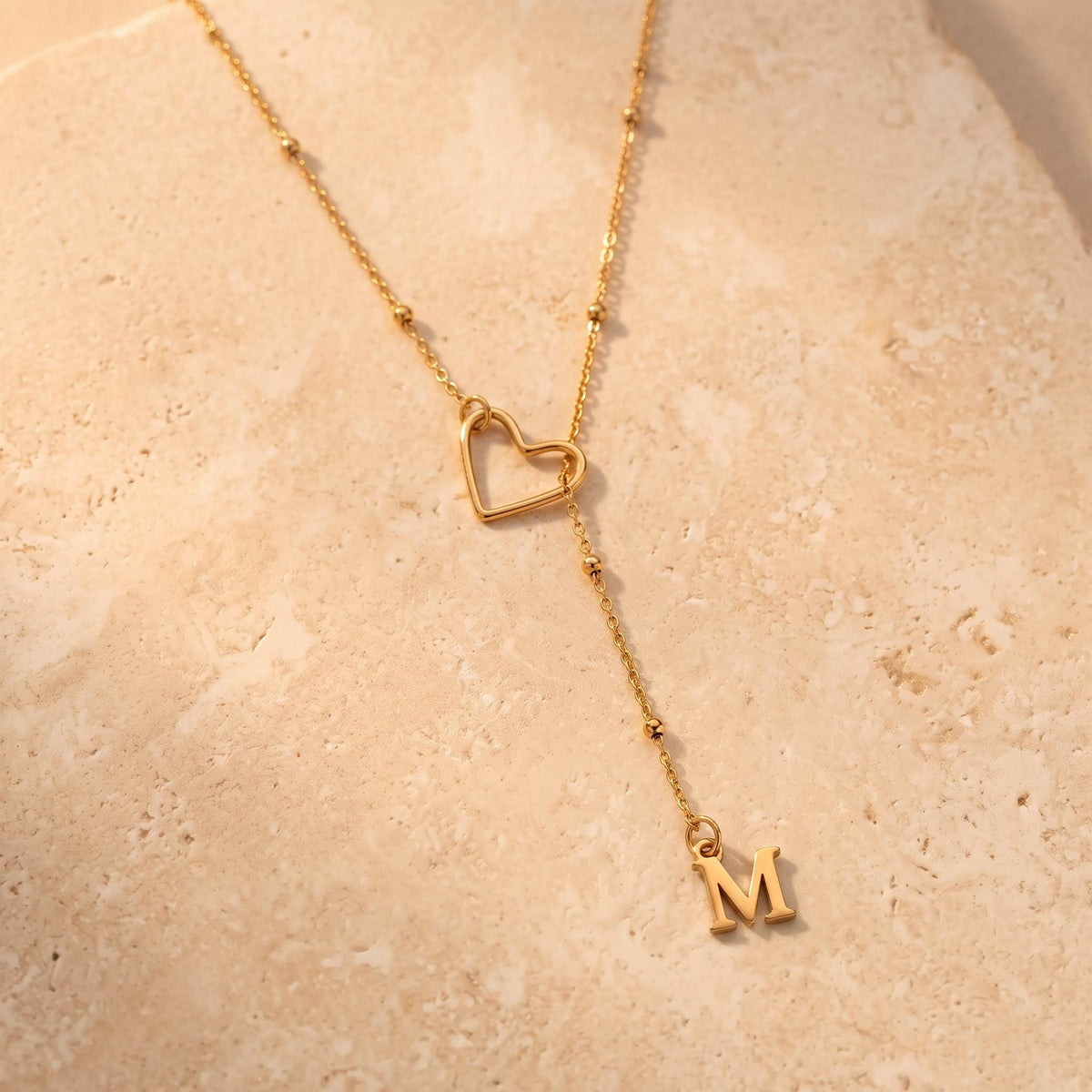 Lariat Initial Necklace