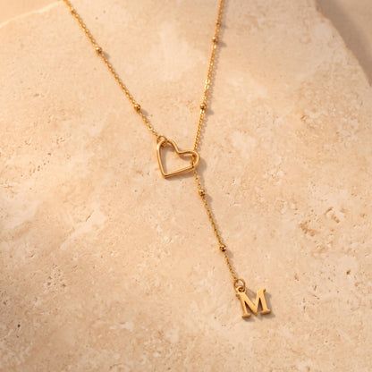 Lariat Initial Necklace