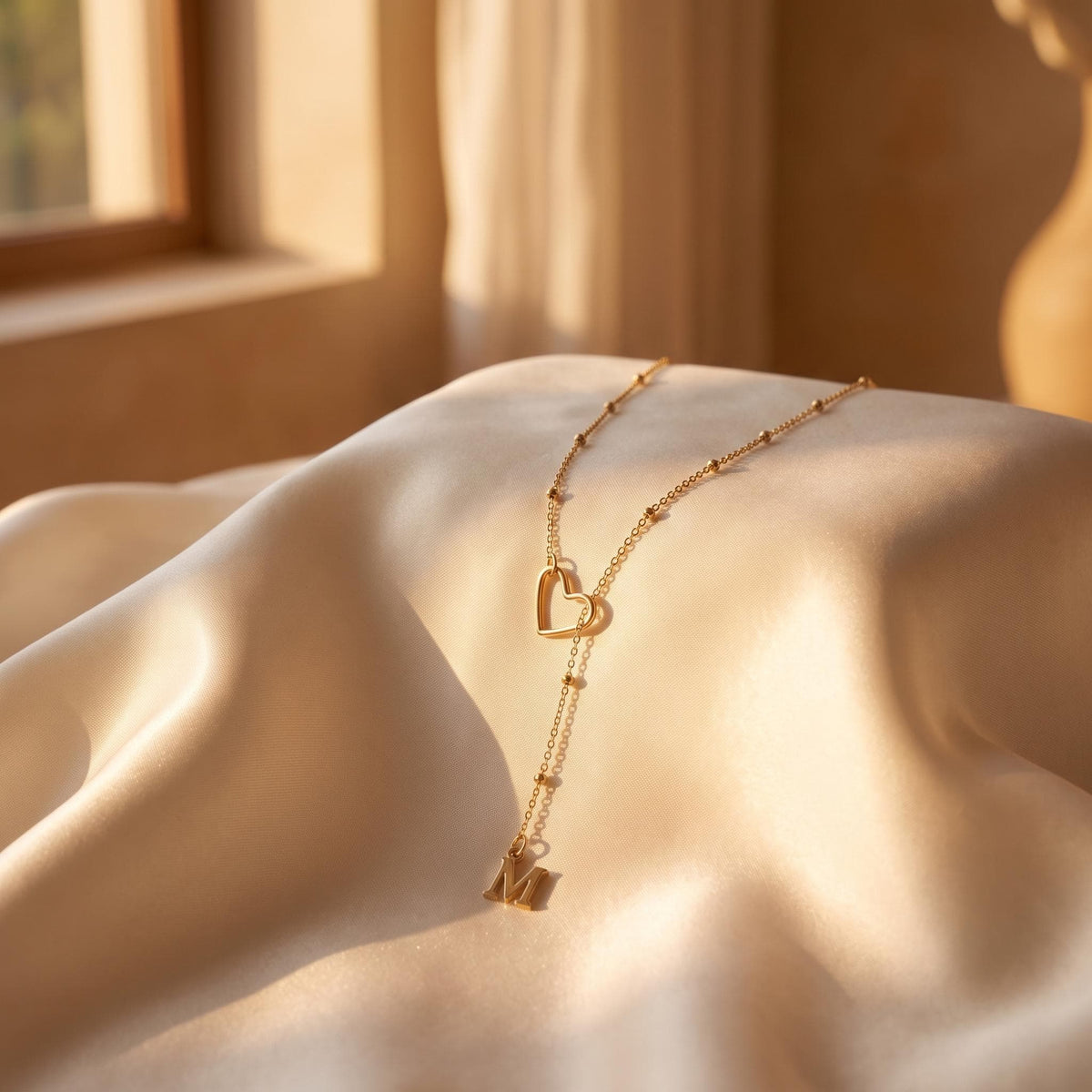 Lariat Initial Necklace