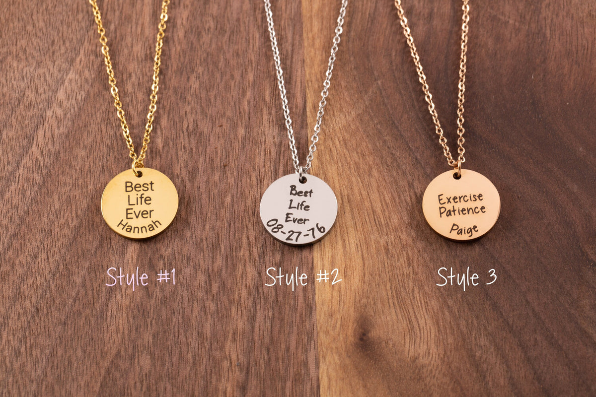 Best Life Necklace Gift - JW gift for Jehovah's brother/sister present - Exercise Patience Necklace - JW baptism gift for sisters - Torianic Jewelry