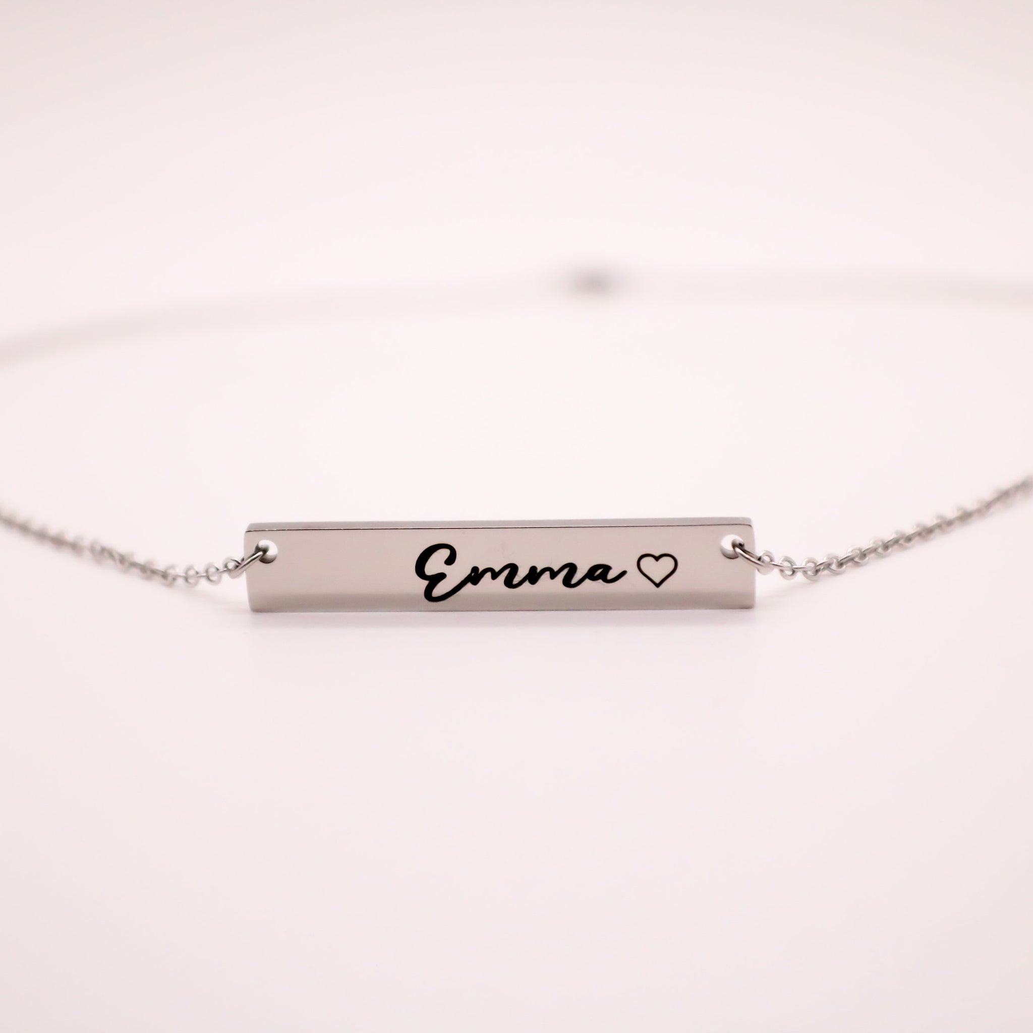 Custom Name necklace, Name plate necklace, Personalized bar necklace, Engraved necklace, Personalized jewelry,
