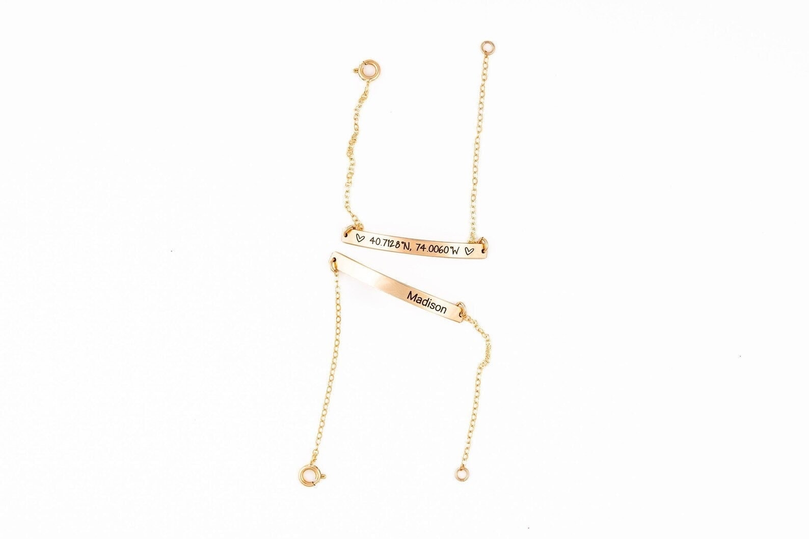 GPS Coordinate Bracelet - Custom Coordinates Gift