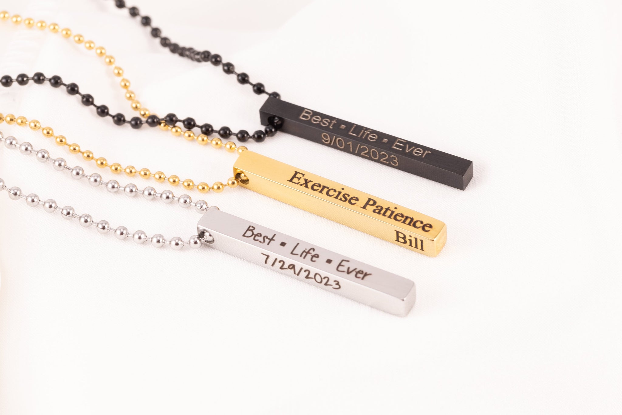 Best life ever necklace - JW gift - Jehovah's brother present - exercise Patience Necklace - jw baptism gift - Bar Necklace