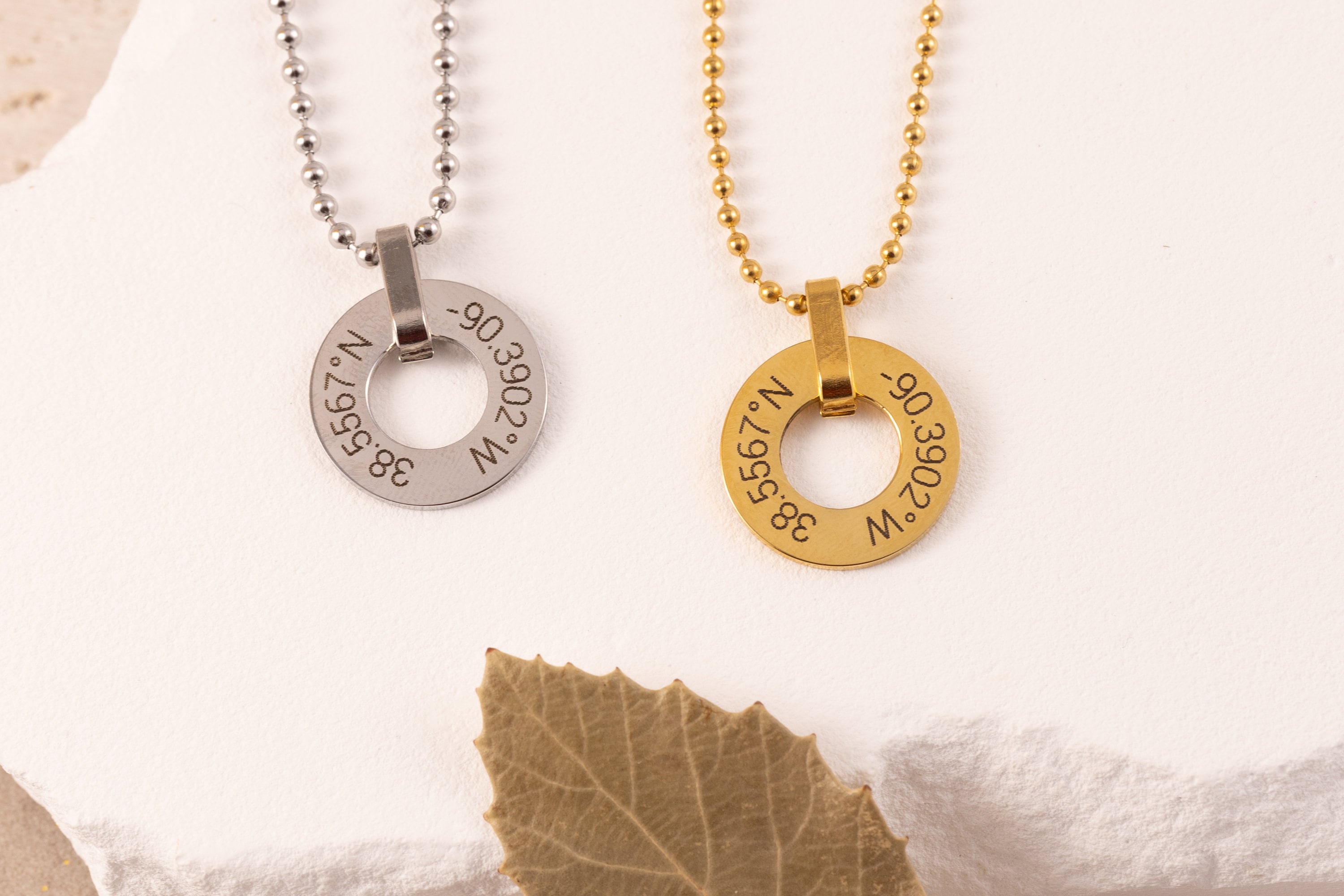 Roman Numerals Personalized Anniversary Necklace
