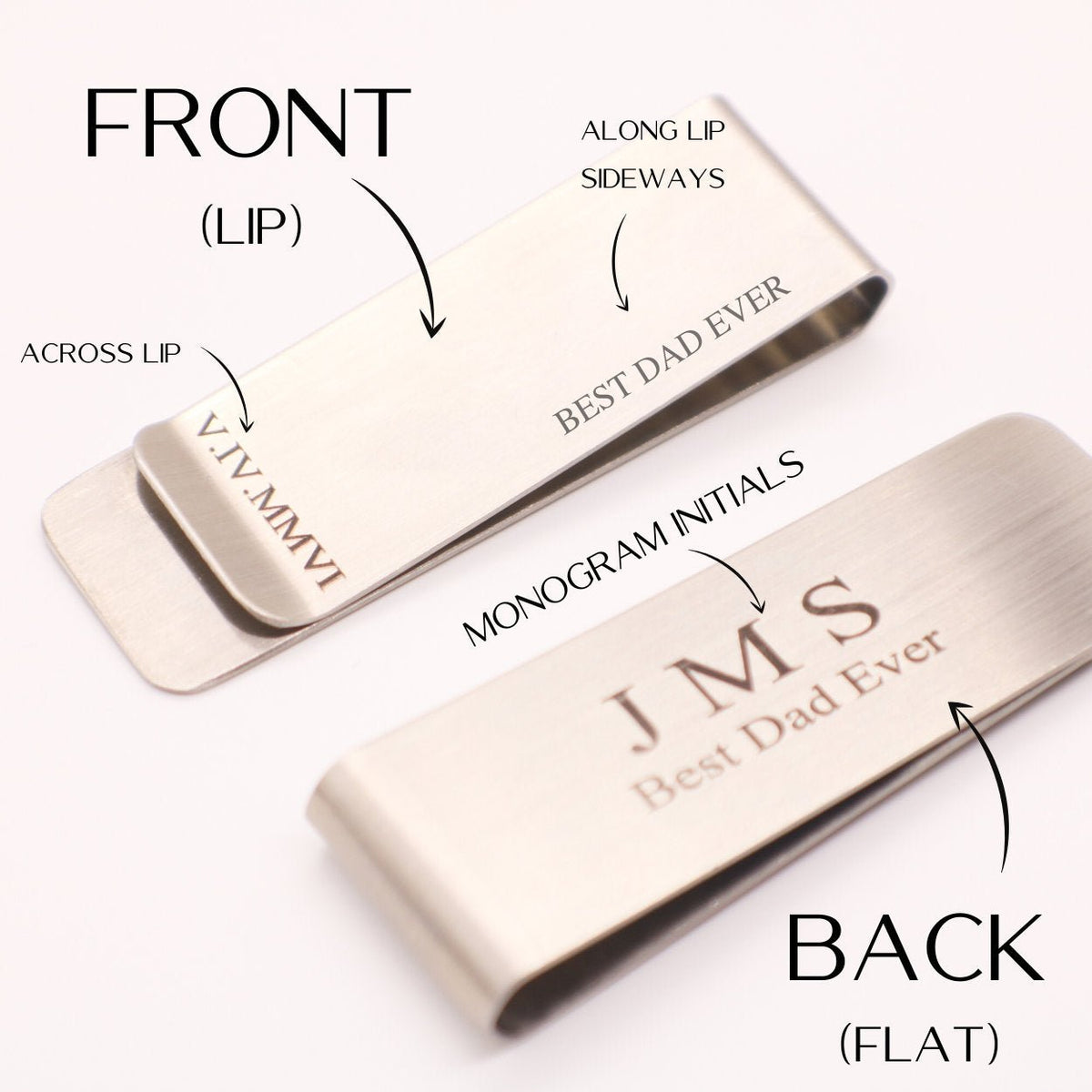 Money Clip for dad, Husband Gift , fathers day gift from daughter, Gif for him, Boyfriend gift, Dad Quote Grandpa Present Christmas Gift - Torianic Jewelry
