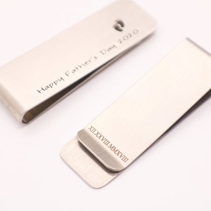 Money Clip for dad, Husband Gift , fathers day gift from daughter, Gif for him, Boyfriend gift, Dad Quote Grandpa Present Christmas Gift - Torianic Jewelry