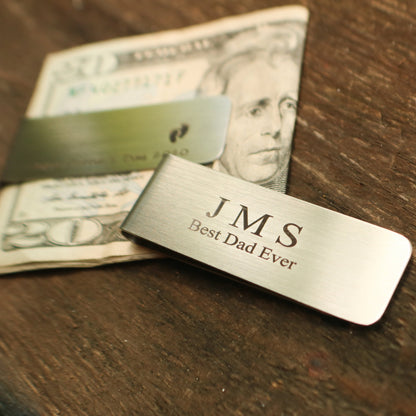 Money Clip for dad, Husband Gift , fathers day gift from daughter, Gif for him, Boyfriend gift, Dad Quote Grandpa Present Christmas Gift - Torianic Jewelry