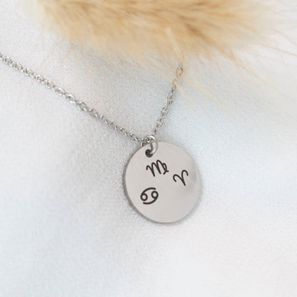Personalized Mixed Zodiac Signs Necklace, Family Necklace, Horoscope Jewelry, Gift for mom, Birthday Present, gift for her - Torianic Jewelry