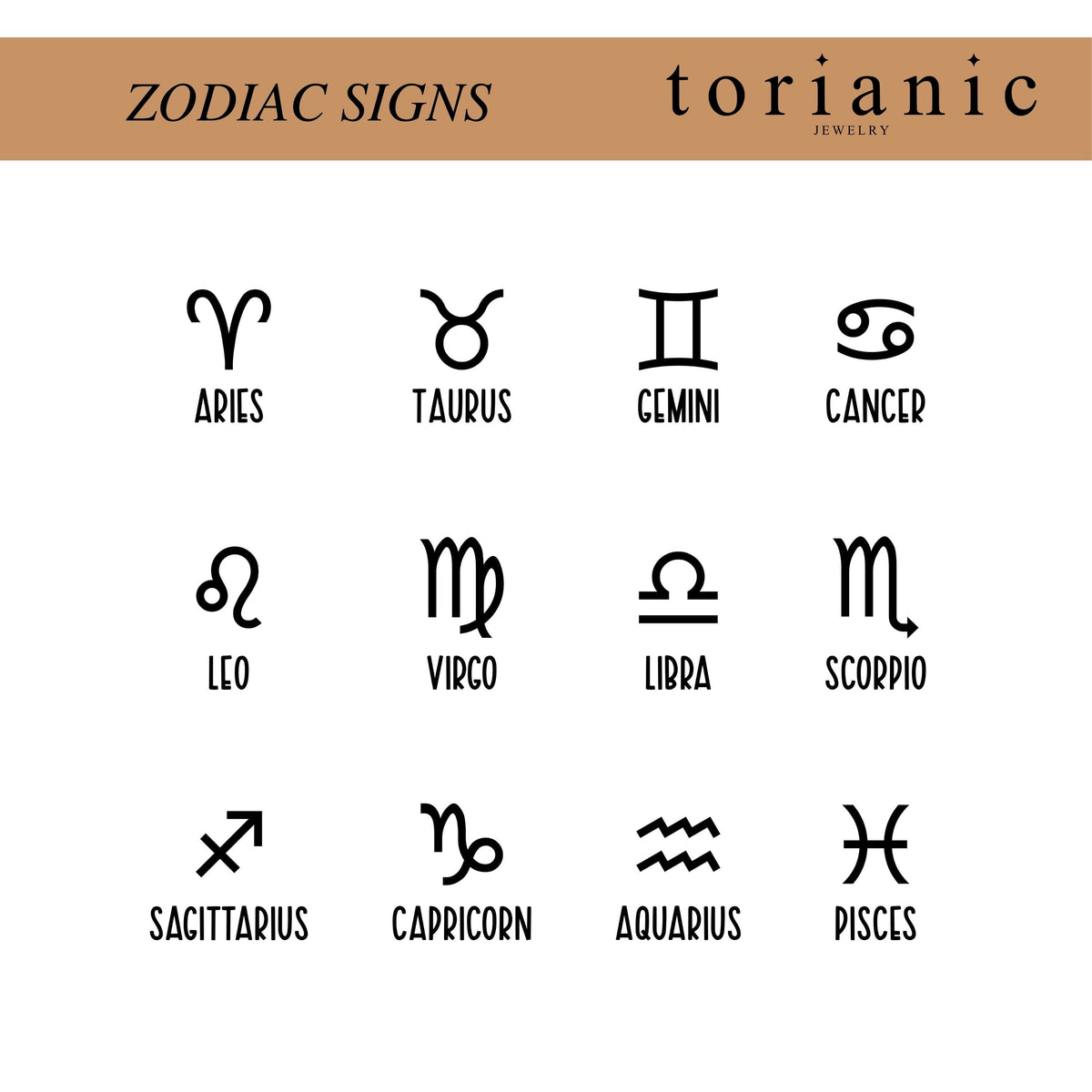 Personalized Mixed Zodiac Signs Necklace, Family Necklace, Horoscope Jewelry, Gift for mom, Birthday Present, gift for her - Torianic Jewelry